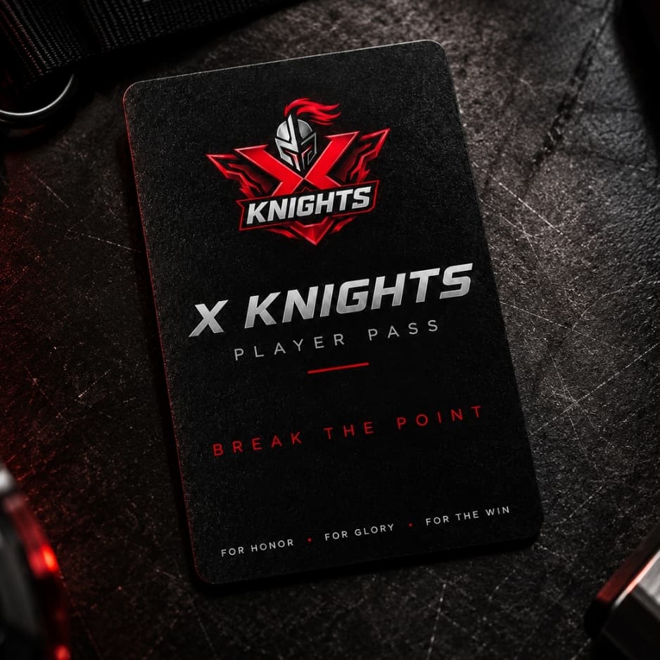X Knights Exclusive Enhanced Touch 'n Go Card